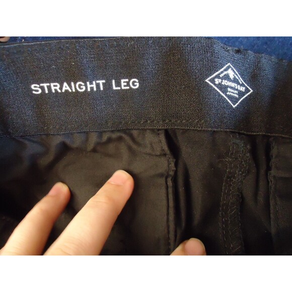 St Johns Bay Comfort Waist Secretly Slender Mid Rise Straight Leg Pants Black 6P - Picture 7 of 12